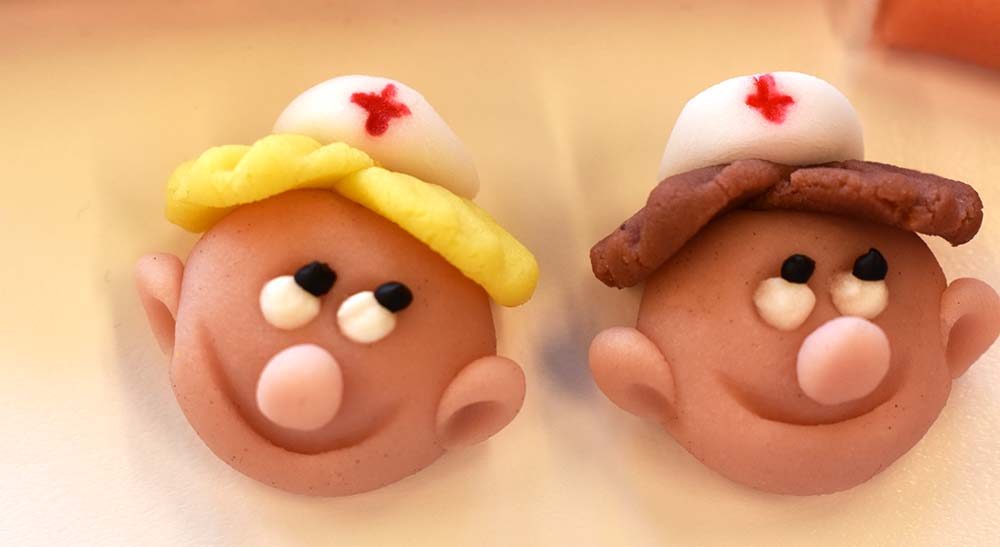 PIVA decoratie Nursing brownie voor het UZA