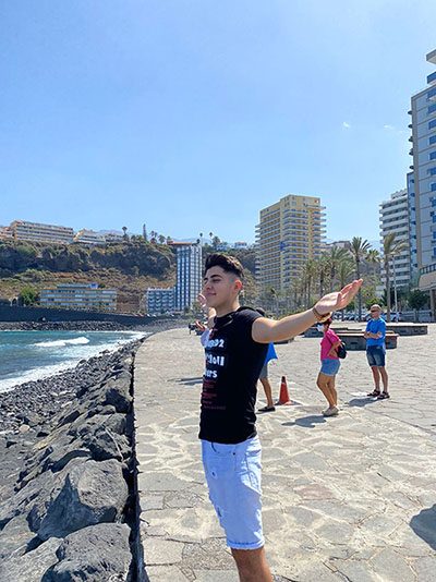 Erasmus+ student Sahin in Tenerife