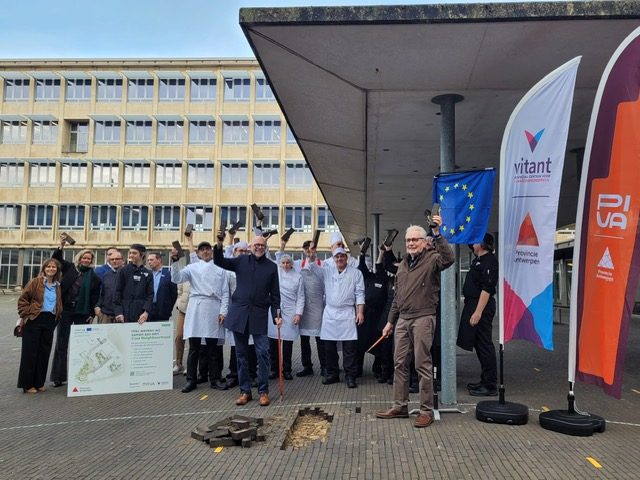 Start werken ontharding en vergroening van campus van PIVA & CVO Vitant