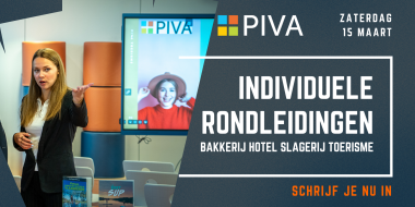 Rondleidingen in PIVA op 15 maart