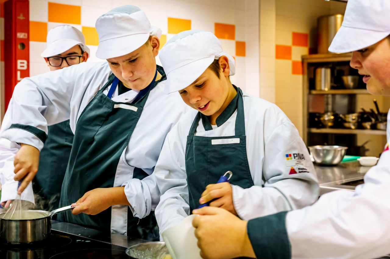 Eerste graad in de keuken